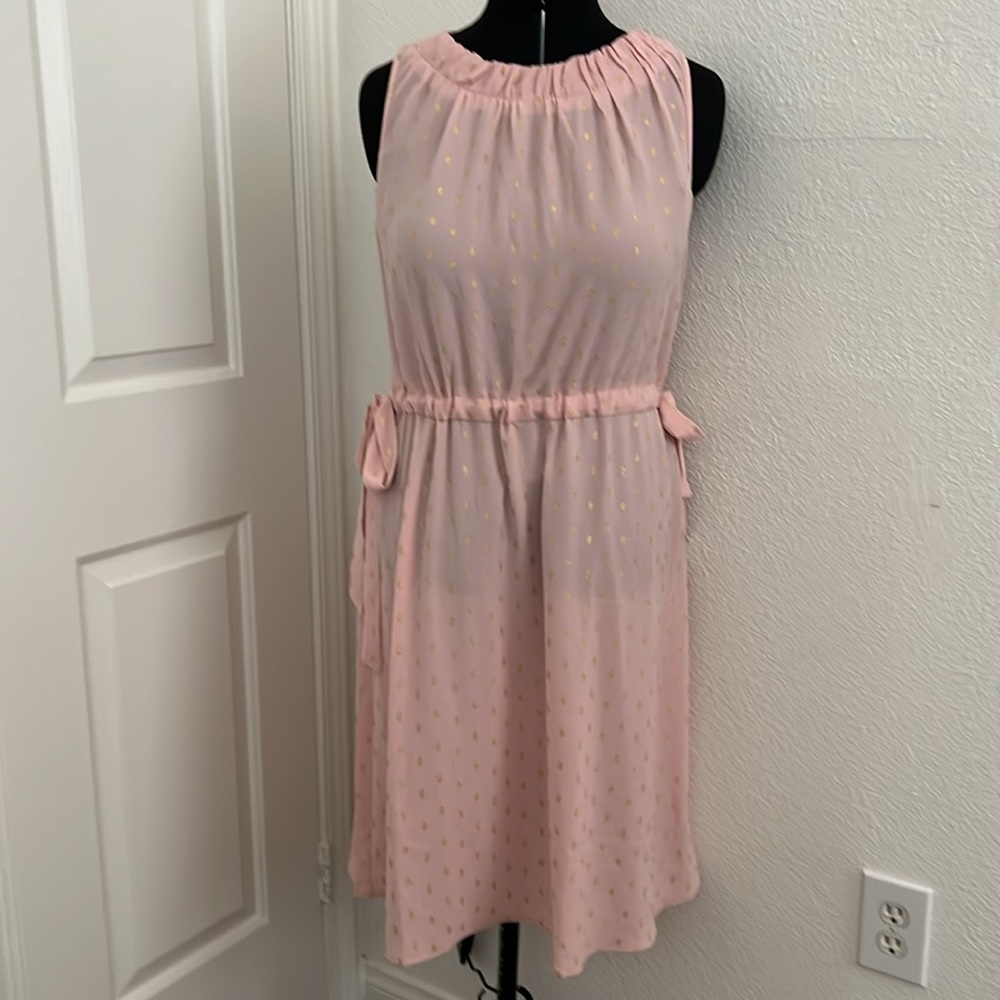 Juicy Couture Peach with gold foil XL dress NWT